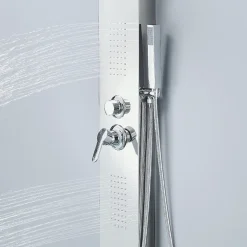 Saniverre Colonne de douche hydromassante ZENY 3 jets Gris / Argent -* Colonne De Douche Hydromassante
