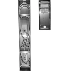 Saniverre Colonne de douche hydromassante ZENY 3 jets Gris / Argent -* Colonne De Douche Hydromassante