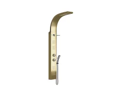 Vente-unique Colonne de douche hydromassante thermostatique - Dorée - 45 x 150 cm - JOSTA* Colonne De Douche Thermostatique