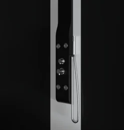 Laneri Colonne de douche hydromassage en ABS verni en poudre noir mat* Colonne De Douche Hydromassante