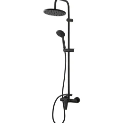 GoodHome Colonne de douche mécanique noire Cavally* Colonne De Douche Mécanique