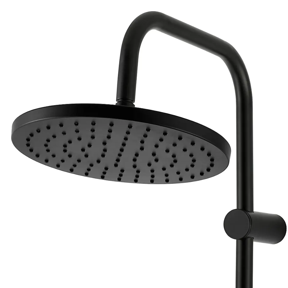 GoodHome Colonne de douche mécanique noire Cavally* Colonne De Douche Mécanique