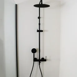 Essebagno Colonne de douche mécanique noir mat 250 Lollipop II* Colonne De Douche Mécanique