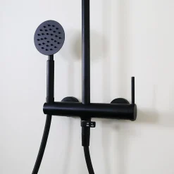 Essebagno Colonne de douche mécanique noir mat 250 Lollipop II* Colonne De Douche Mécanique