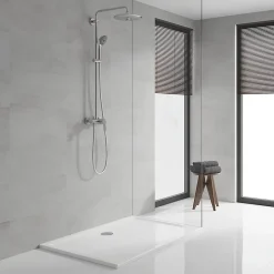 Grohe Colonne de douche mécanique avec pommeau + douchette 3 jets + flexible + barre réglable, chrome, Vitalio Joy System 260* Colonne De Douche Mécanique