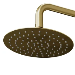 GoodHome Colonne de douche mécanique encastrée en laiton massif finition satin, Owens