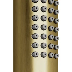 GoodHome Colonne de douche mécanique encastrée en laiton massif finition satin, Owens