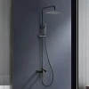 Poalgi Colonne de douche mécanique avec barre extensible SKY BATH noir cristal PVD série INFINITE* Colonne De Douche Mécanique