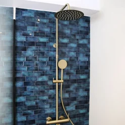 Essebagno Colonne de douche mécanique or brossé 250 Lollipop II* Colonne De Douche Mécanique