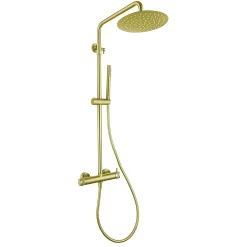 Poalgi Colonne de douche mécanique avec barre extensible SKY BATH or brossé PVD série DIAMOND* Colonne De Douche Mécanique