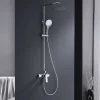 Poalgi Colonne de douche mécanique avec barre extensible SKY BATH chromé série GLORY