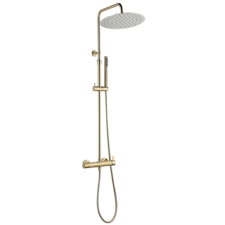 Essebagno Colonne de douche mécanique or brossé 300 Delice II