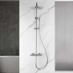 Poalgi Colonne de douche mécanique avec barre extensible SKY BATH chromé série DIAMOND* Colonne De Douche Mécanique