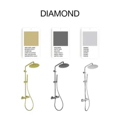 Poalgi Colonne de douche mécanique avec barre extensible SKY BATH chromé série DIAMOND* Colonne De Douche Mécanique