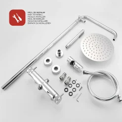 Poalgi Colonne de douche mécanique avec barre extensible SKY BATH chromé série DIAMOND* Colonne De Douche Mécanique