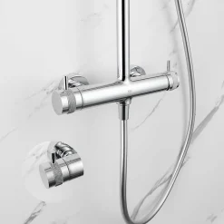 Poalgi Colonne de douche mécanique avec barre extensible SKY BATH chromé série DIAMOND* Colonne De Douche Mécanique