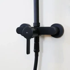 Essebagno Colonne de douche mécanique noire Delice