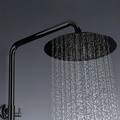 Poalgi Colonne de douche mécanique avec barre extensible SKY BATH noir cristal PVD série GLORY* Colonne De Douche Mécanique