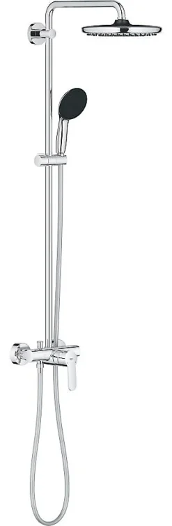 Grohe Colonne de douche mécanique avec douchette + pommeau + flexible + barre chrome, Vitalio Start* Colonne De Douche Mécanique