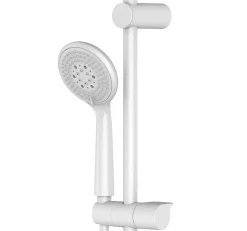 GoodHome Colonne de douche mécanique blanche avec douchette et pomme de tête, Cavally* Colonne De Douche Mécanique