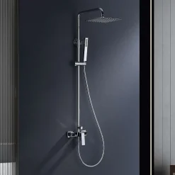 Poalgi Colonne de douche mécanique avec barre extensible SKY BATH chromé série INFINITE* Colonne De Douche Mécanique