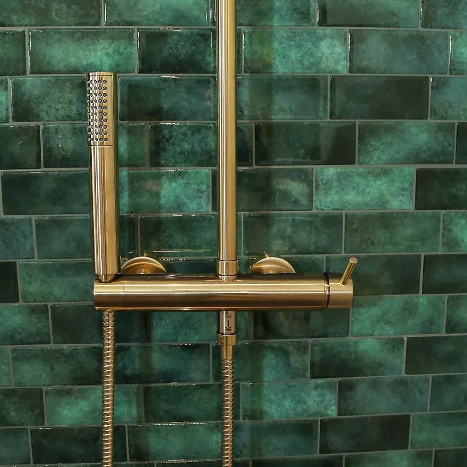 Essebagno Colonne de douche mécanique or Kiwo* Colonne De Douche Mécanique
