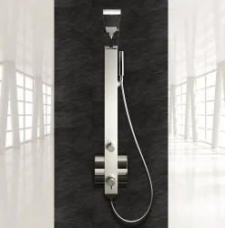 Drop Colonne de Douche Mitigeur Thermostatique IDEA2 Aluminium Anodisé* Colonne De Douche Thermostatique