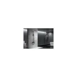 Imex Products Colonne de douche monocommande noir mat et or rose en acier et laiton* Colonne De Douche Encastrable