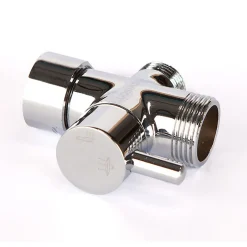 Kibath Colonne de douche monocommande carrée SIX, 79-125 cm, finition chrome poli, en laiton