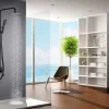 Imex Products Colonne de douche noir mat acier et cuivre avec mitigeur monocommande et douchette extensible