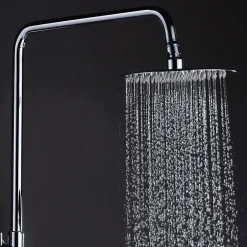 Kibath Colonne de douche ronde CAN monocommande, 83-126 cm, finition chrome poli, en laiton* Colonne De Douche Mécanique