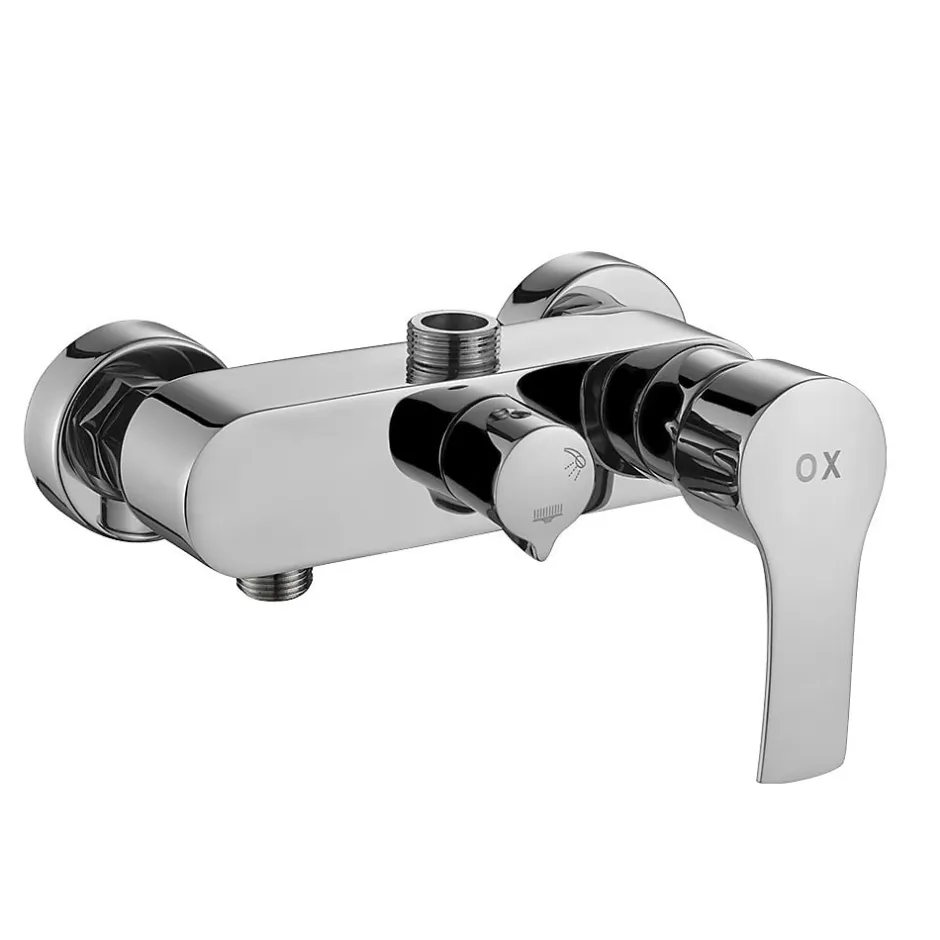 Kibath Colonne de douche ronde CAN monocommande, 83-126 cm, finition chrome poli, en laiton* Colonne De Douche Mécanique