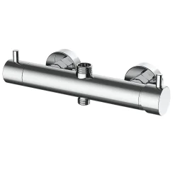 Kibath Colonne de douche ronde monocommande RAPIDA avec finition chromée brillante en laiton* Colonne De Douche Mécanique
