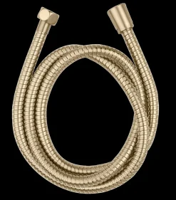 Wenko Colonne de douche sans robinetterie avec douchette + pomme de tête + barre réglable + flexible, doré, Young Line