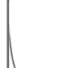 Hansgrohe Colonne de douche sans robinetterie avec pommeau + douchette 2 jets + flexible + barre réglable, chrome, Vernis Shape* Colonne De Douche Sans Robinetterie