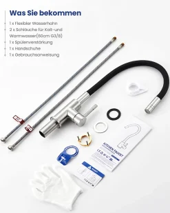 Sofetiy Max Colonne de douche sans robinetterie avec pommeau + douchette 4 jets + flexible + barre réglable, Noir* Colonne De Douche Sans Robinetterie
