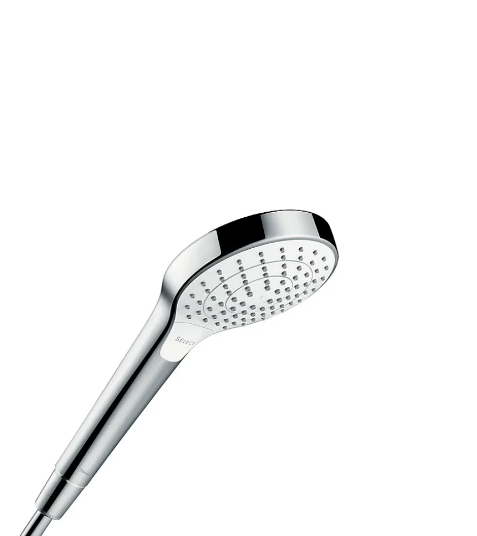 Hansgrohe Colonne de douche thermostatique avec pommeau + douchette 3 jets + flexible + barre réglable, chrome, Waterforms 220* Colonne De Douche Thermostatique