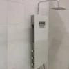 Valentin Colonne de douche thermostatique hydromassante mini prête à carreler, en aluminium anodisé, Batidouche