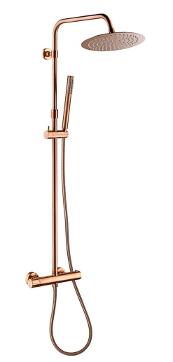Essebagno Colonne de douche thermostatique, cuivré, Luisa 250
