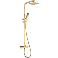 Imex Colonne de Douche Thermostatique Anti-Calcaire Or Brossé VIGO BTV013/OC
