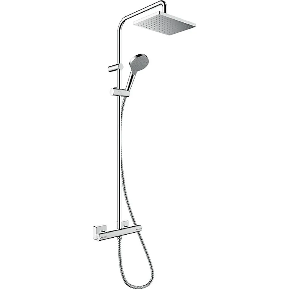Hansgrohe Colonne de douche thermostatique Vernis Shape 230 Green chromé* Colonne De Douche Hydromassante