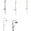 Nobili Colonne de douche thermostatique TONDA avec douchette stylo - Coloris: PVD Miele brossé