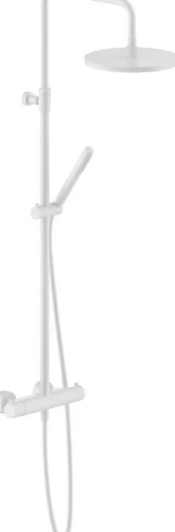 Nobili Colonne de douche thermostatique TONDA avec douchette stylo - Coloris: PVD Miele brossé