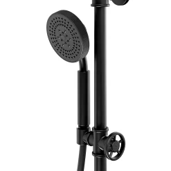 GoodHome Colonne de douche thermostatique Selenga noir* Colonne De Douche Thermostatique