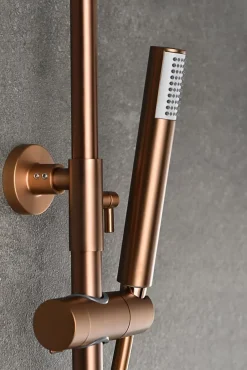 Imex Colonne de douche thermostatique série MONZA - Or rose brossé* Colonne De Douche Thermostatique