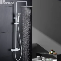 Imex Colonne de Douche Thermostatique Anti-Calcaire Blanc Mat ART BTAR025/BL