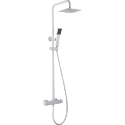 Imex Colonne de Douche Thermostatique Anti-Calcaire Blanc Mat ART BTAR025/BL