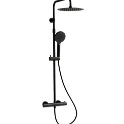 Essebagno Colonne de douche thermostatique noir Luisa* Colonne De Douche Thermostatique