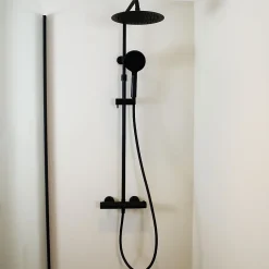 Essebagno Colonne de douche thermostatique noir Luisa* Colonne De Douche Thermostatique