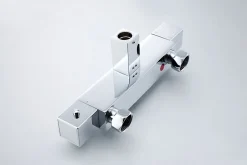 Bernstein Colonne de douche thermostatique acier inox, tête de douche 35x35cm - 110x15cm - SEDAL 8921 BASIC 35x35cm* Colonne De Douche Thermostatique